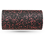 Масажний ролик Gymtek для йоги та фітнесу EPP 30*15см чорно-червоний, фото 2