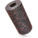 Масажний ролик Gymtek для йоги та фітнесу EPP 30*15см чорно-червоний, фото 3