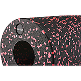 Масажний ролик Gymtek для йоги та фітнесу EPP 30*15см чорно-червоний, фото 4