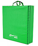 Мат гімнастичний Hop-Sport HS-065FM м'який з липучкою 5см зелений, фото 3