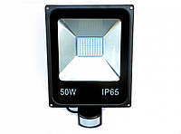 Прожектор светодиодный 50W Brille HL-13P/50W NW с датчиком движения 4000-4700K IP65
