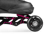 Роликові ковзани 3в1 Hop-Sport HS-903 Motion S (розмір) Чорно-рожеві, фото 7