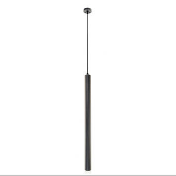 Світлодіодний підвісний світильник трубка 5W з металевим плафоном чорного кольору Brille BL-577S NW BK+ACR