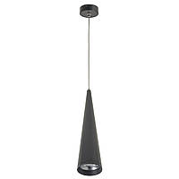Светодиодный подвесной светильник тубус 6W черного цвета в стиле лофт Brille BL-579S/6W NW BK