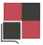 Мат-пазл Hop-Sport EVA 2см HS-A020PM - 4 частин червоно-чорний, фото 4