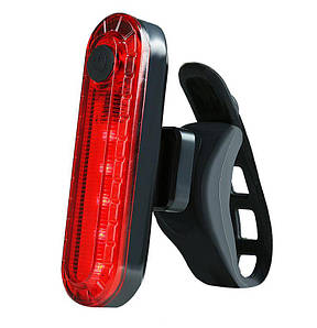 Задня вело фара Volcano 50lumen, мигавка, велогабарит від USB