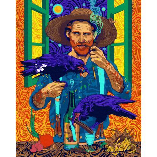 Картина за номерами "Ван Гог із птахами" ★★★ [tsi206515-TSI], фото 1