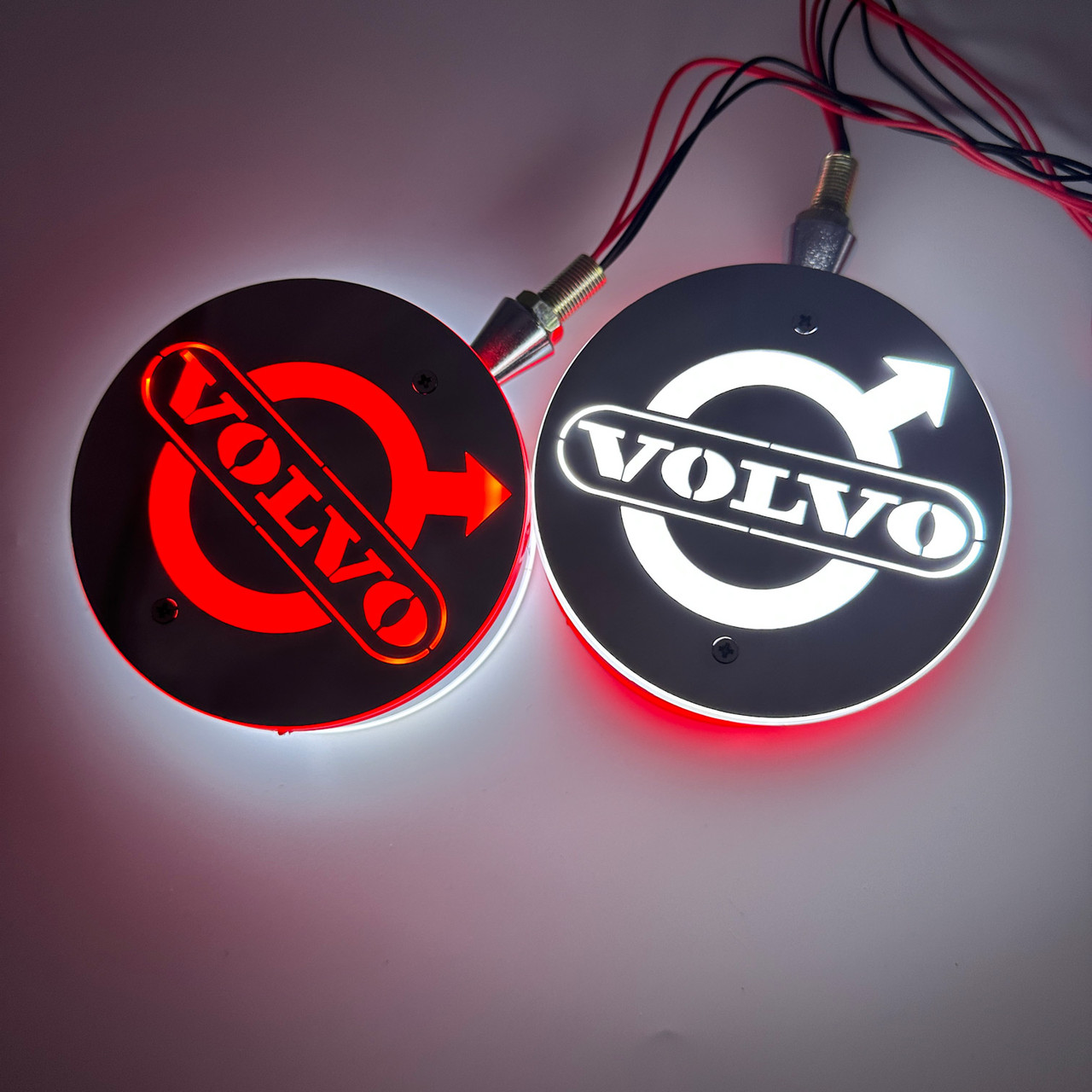 Габарит на дзеркала "Сережки" VOLVO ЧЕРВОНО-БІЛІ LED, фото 1