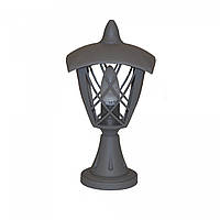 Садово-парковый грунтовой светильник под лампу Е27 серого цвета Brille GL-128P BH GY