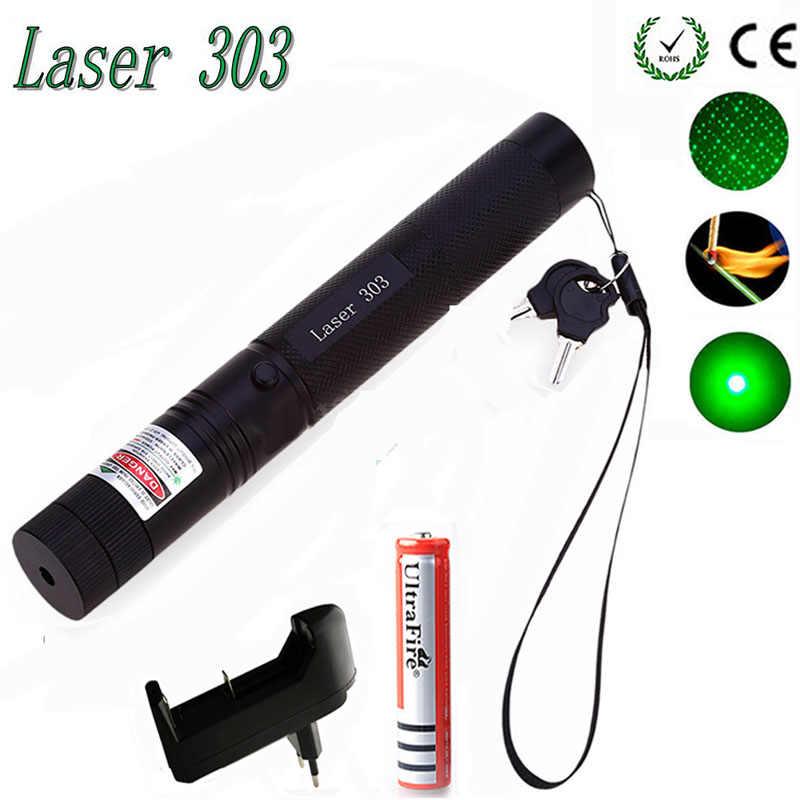 Купить Laser 303 Green: Мощная Зеленая Лазерная Указка с Насадкой ...