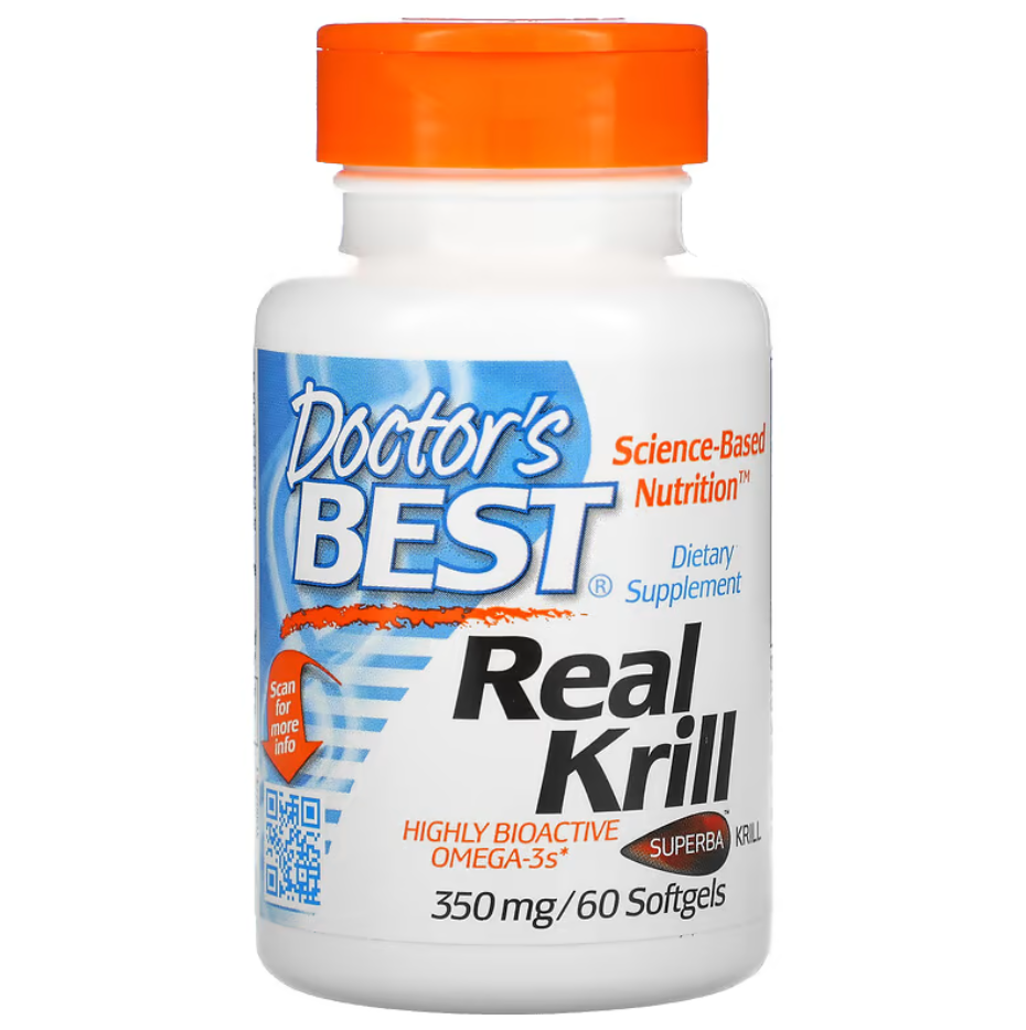 Real Krill 350 мг Doctor's Best 60 капсул