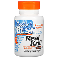 Real Krill 350 мг Doctor's Best 60 капсул