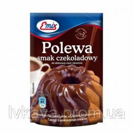 Шоколадна глазур Polewa smak czekoladowy Emix, 100 г