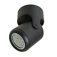Светильник спот поворотный под лампу GU10 настенно-потолочный черного цвета Brille KWS-03 BK
