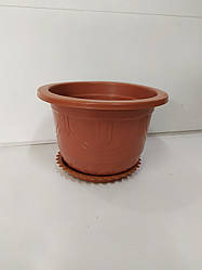 Горшок для цветов пластмассовій  160*110  (Д16 * Н10)