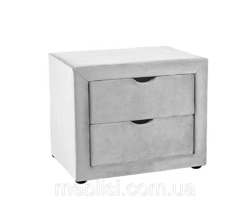 Приліжкова тумба ET-002 VELVET світло сірий оксамит  (Польша Signal)