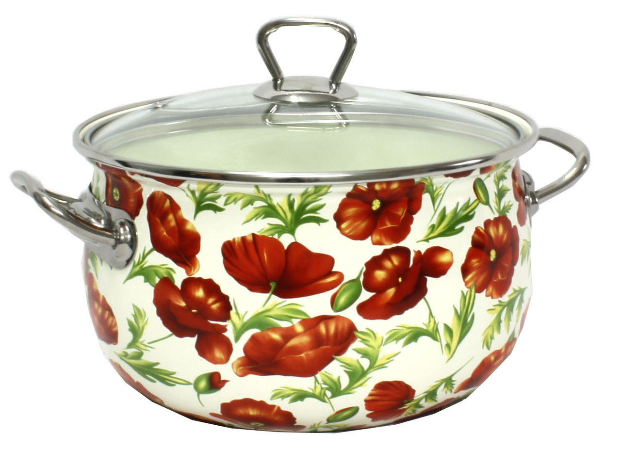 Емальована каструля 2,1 л "Макі" TM INTEROS, фото 1