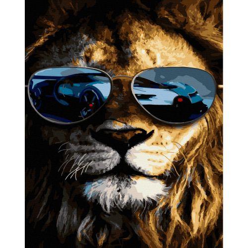 Картина за номерами "Лев в окулярах" ★★★ [tsi205304-TSI], фото 1