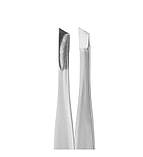 Пінцет для брів STALEKS PRO EXPERT 20 TYPE 3 TE-20/3 для нарощування манікюрний інструмент Сталекс скошений, фото 3