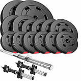 Набір Hop-Sport Premium 58 кг зі штангою та гантелями, фото 2