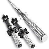 Набір Hop-Sport Premium 58 кг зі штангою та гантелями, фото 5