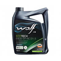 Моторна олія Wolf Ecotech 0W-20 SP/RC D1-3 (4л.)