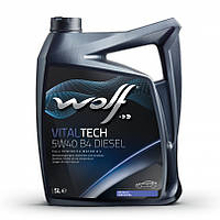 Моторна олія Wolf Vitaltech 5W-40 B4 Diesel (5л.)