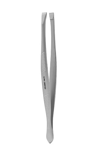 Пінцет для брів STALEKS CLASSIC 10 TYPE 1 TC-10/1 прямий, для нарощування інструмент Сталекс