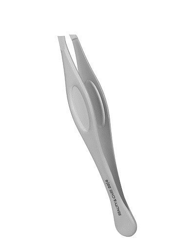 Пінцет для брів STALEKS BEAUTY & CARE 20 TYPE 4 TBC-20/4 для бровиста інструмент сталекс для манікюру