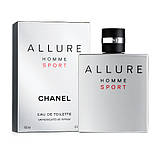 Туалетна вода Chanel Allure Homme Sport для чоловіків 100мл Тестер, Франція, фото 3