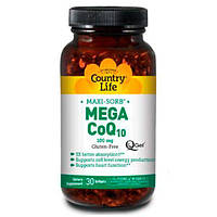 Mega CoQ10 (Мега Коензим Q10) 100 мг 30 капсул ТМ Кантрі Лайф / Country Life