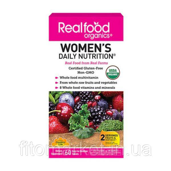 Жіночі вітаміни Real food organics Women's Country Life №60