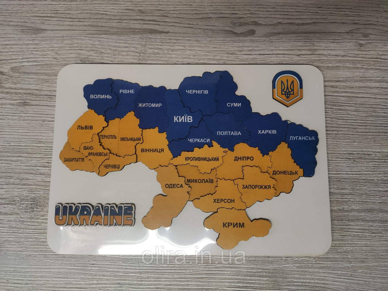 Карта України 3d пазл