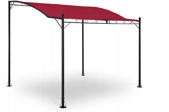 Купить Садовый навес Uniprodo красный тент крыша 2.6x3m, цена 13700 грн ...
