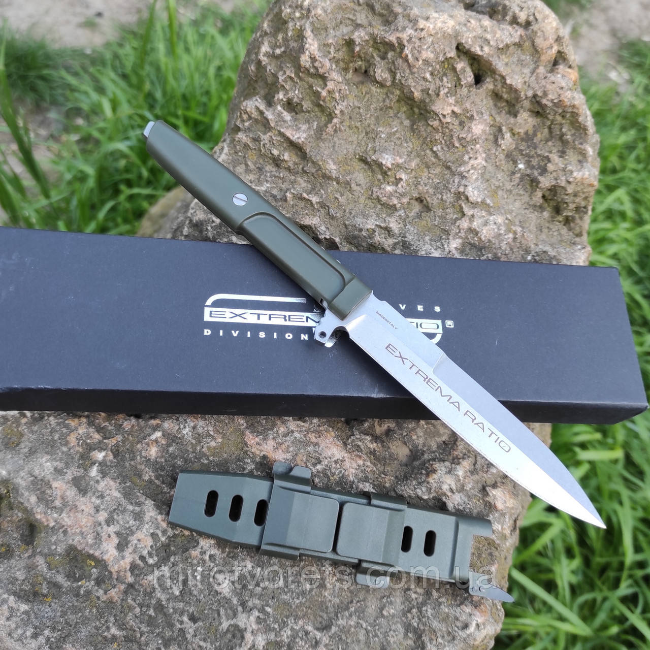 Ніж нескладний Extrema Ratio Mamba knives division C8888N, олива