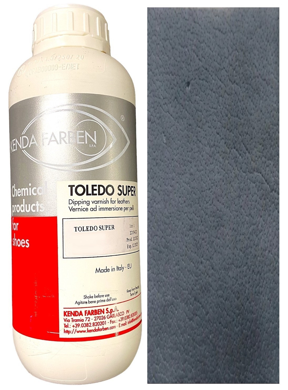 Фарба для шкіри на спиртовій основі Kenda Farben TOLEDO SUPER 33049 grey (Сірий) 1л., фото 1