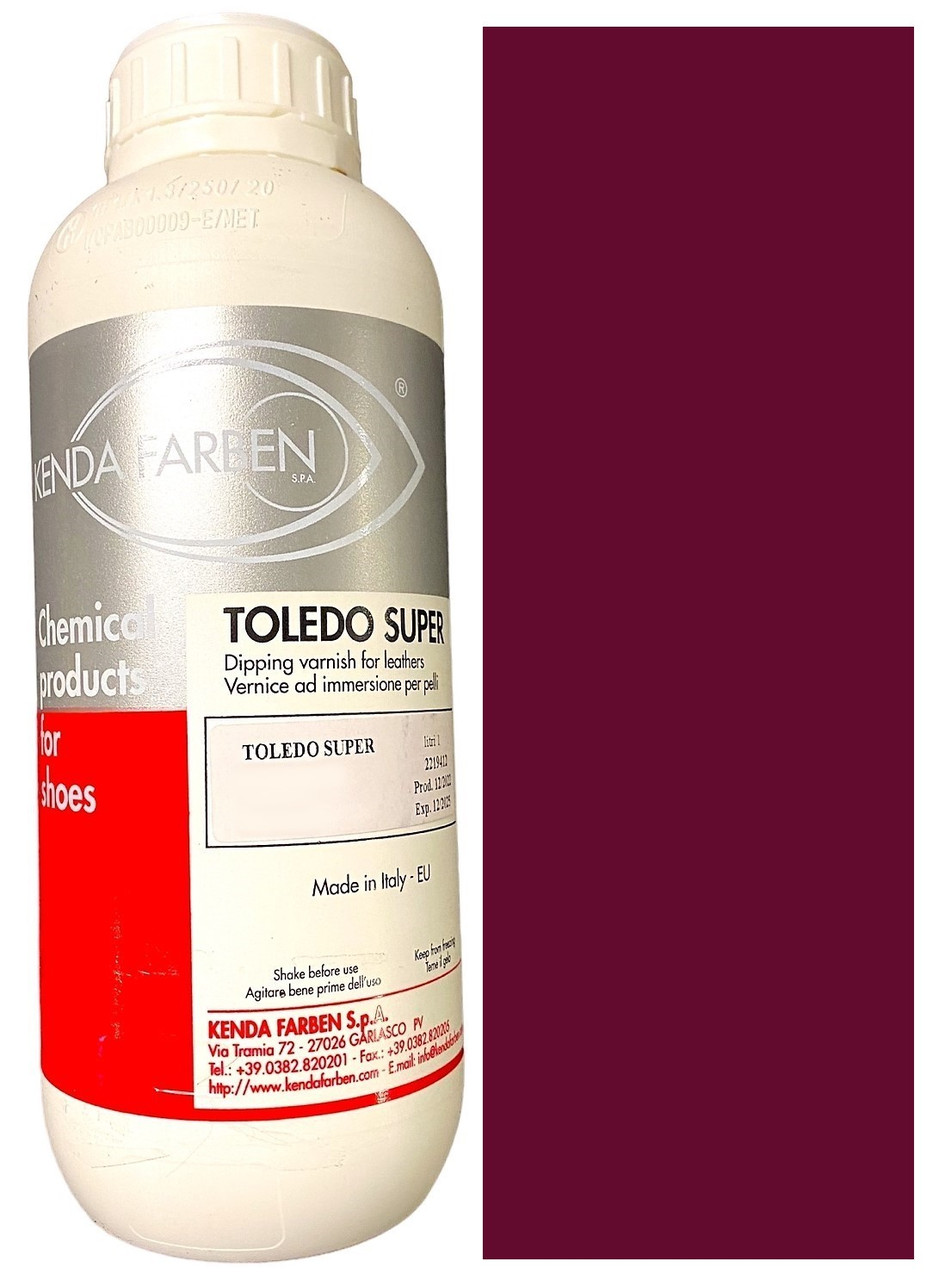 Фарба для шкіри на спиртовій основі Kenda Farben TOLEDO SUPER 430132 bordeaux (Бордовий) 1л.