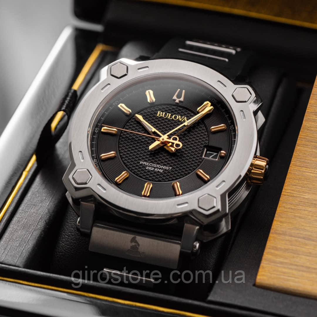 Bulova Precisionist 98B319 спеціальна серія Grammy неперевершена точність частота коливань 262 кГц, сапфір, фото 1