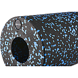 Масажний ролик Gymtek для йоги та фітнесу EPP 30*15см чорно-синій, фото 5