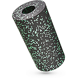 Масажний ролик Gymtek для йоги та фітнесу EPP 30*15см чорно-зелений, фото 4