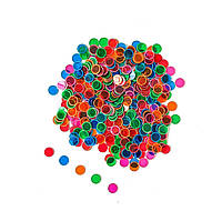 Разноцветные фишки насищенных цветов для игр с магнитным жезлом (10 шт) кружочки для экспериментов, опытов