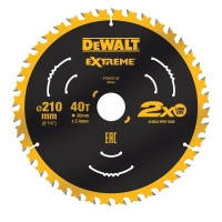 Диск пильный DeWALT EXTREME, 210 х 30 мм, 40z, ATB, 7 градусов, 7000 об\/мин. (DT20433)