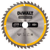 Диск пильный DeWALT СONSTRUCTION , 235 х 30 мм, 40 z, АТВ, 10 градусов (DT1955)