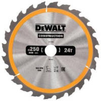 Диск пильный DeWALT СONSTRUCTION , 250 х 30 мм, 24 z, АТВ, 10 градусов, (DT1956)