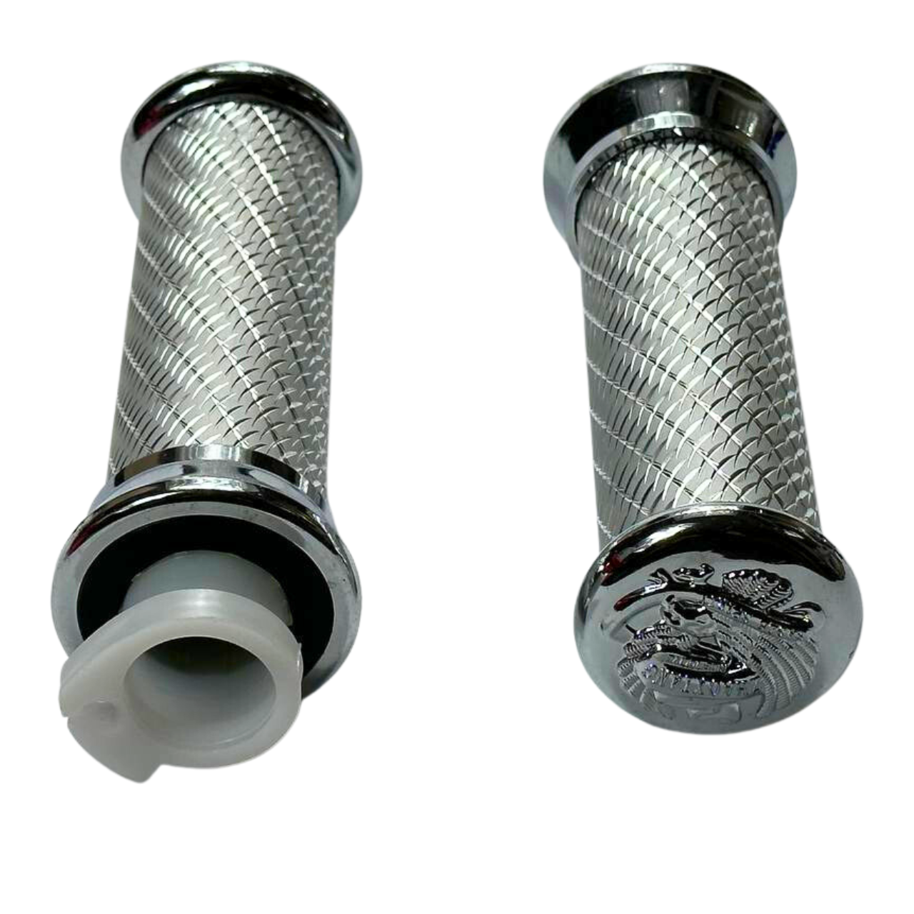 Ручки керма мото алюмінієві (кіготь) сірий