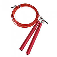 Скакалка скоростная Jump Rope Premium 4yourhealth 4YH_0194_Red, 3м металлическая на подшипниках, Красная,