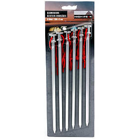 Кілочки Alloy Rock Peg High Peak 929000, 23 см 6 шт. Silver (42232), Toyman