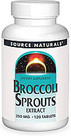 Source Naturals, Broccoli Sprouts 250 мг (120 таб.), брокколі, детокс