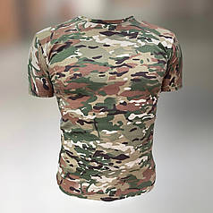 Футболка тактична, Мультикам, розмір M, бавовна (коттон), футболка армійська з коротким рукавом