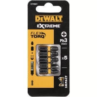 Набор бит DeWALT IMPACT TORSION, ударные, Philips, Ph3, L=25 мм, 5 шт (DT7995T)